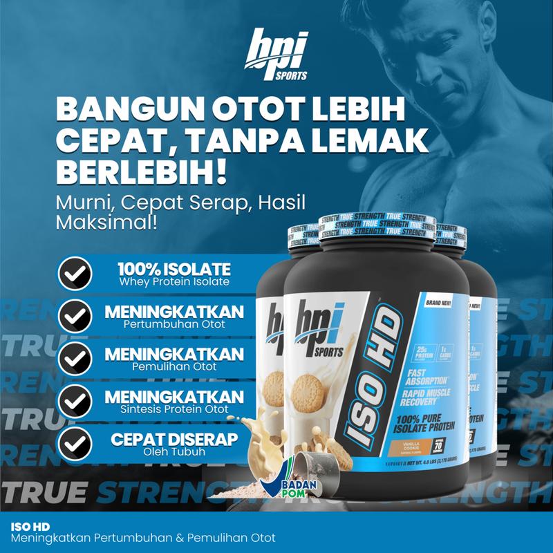 BPI Sports ISO HD 5 Lbs Whey Protein Isolate BPOM 3