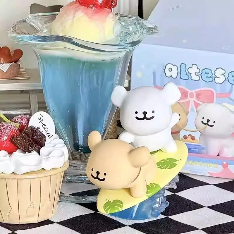 Maltese blind box happy snuggling blindbox maltese happy series blindbox ohsome x maltese figure ohsome blindbox ohsome surrounding cute doll doll desktop ornaments birthday gift 4
