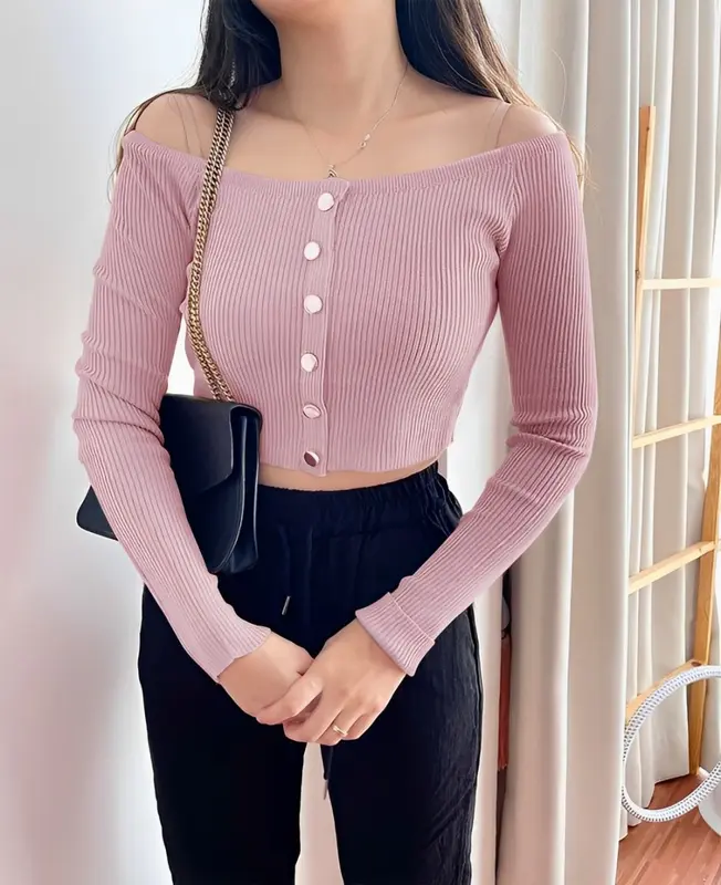 GFS Blouse Rajut Sabrina Ld 80 - 90 cm P 40 cm B 200 gr Cotton Polyester #4507 4