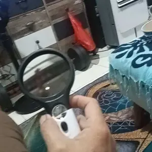 2in1 Kaca Pembesar Loupe Premium Magnifying Glass Loop Kaca Pembesar Definisi Tinggi Alat Bantu Baca