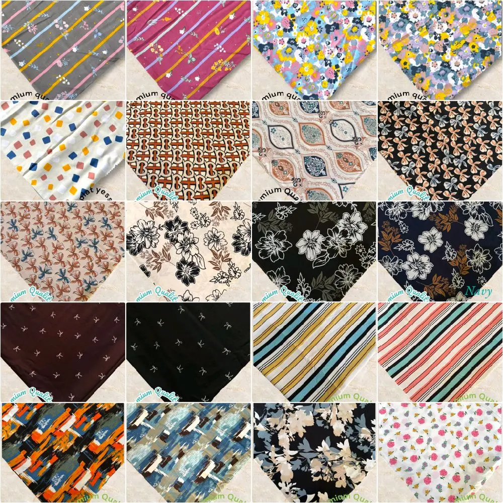 kain katun rayon viscose premium(per 0.5 meter)