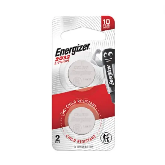 Energizer CR2032 Lithium Batteries (1Card 2pcs)