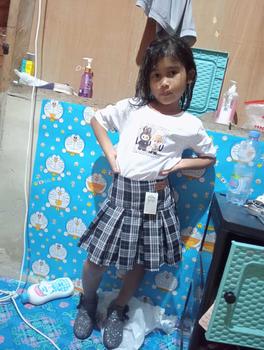 Product Review of (Exclusive Live Madina Putri)Setelan Rok Rempel Rok korean anak perempuan 8bulan-7tahun Katun Cewek Parsel from m**a m**😘 0