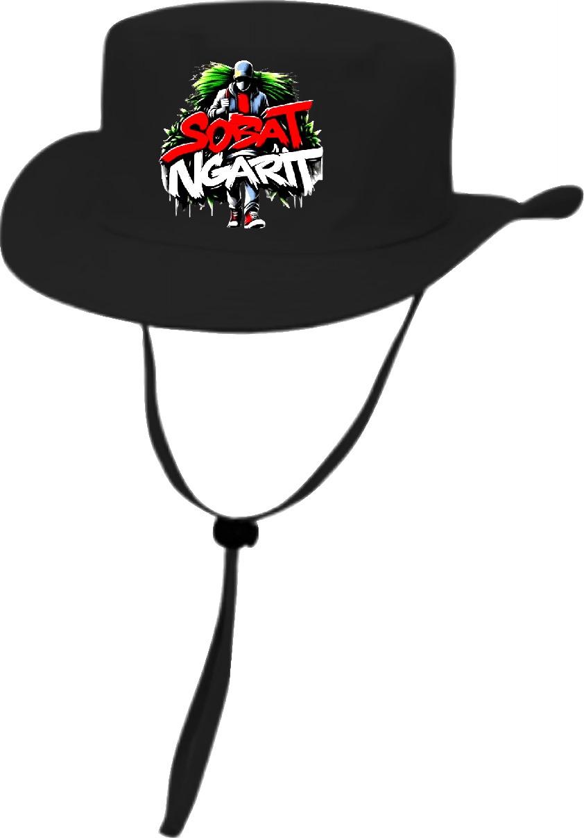 Topi Rimba Sobat Ngarit untuk Dewasa dan Anak dengan Desain Sablon