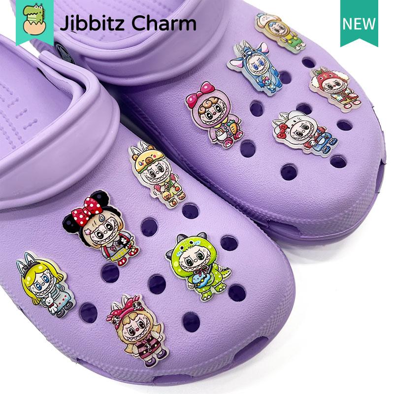 Product Introduction of Jibbits Fashion Clog Jibbitx charm Creative Cute Cartoon Colorful Pattern DIY Shoes Buckle/ Shoes Charm/Clog Button 1
