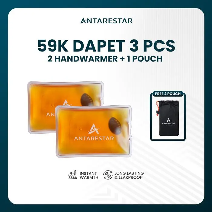 Handwarmer 2pcs + Pouch 1pcs