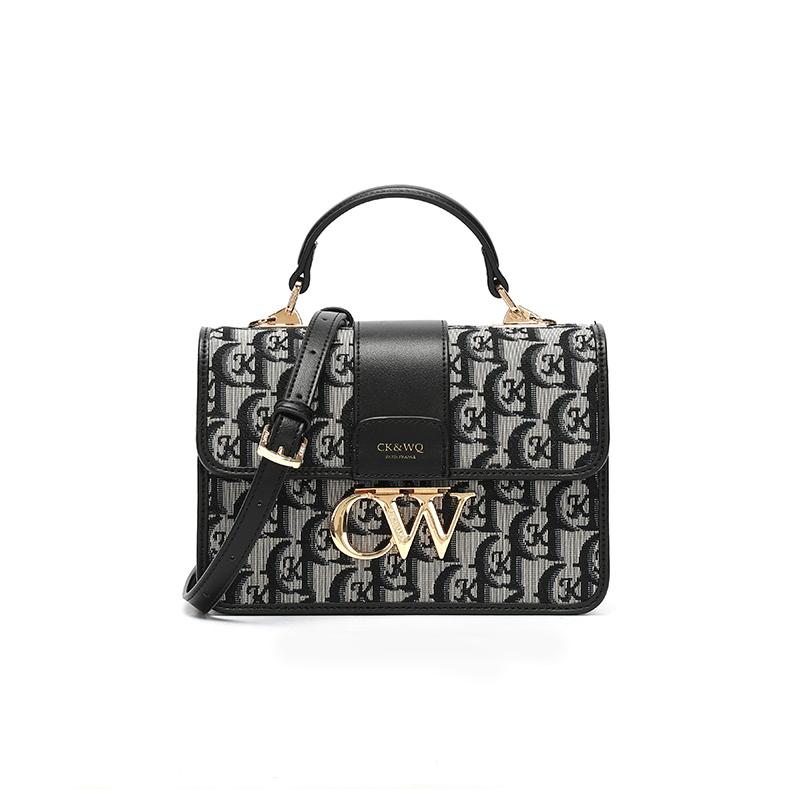 Túi Đeo Chéo Cầm Tay Khóa Chữ Lồng CK & WQ Dành Cho Nữ Logo Cổ Điển Thời Trang Và Cao Cấp Túi Xách