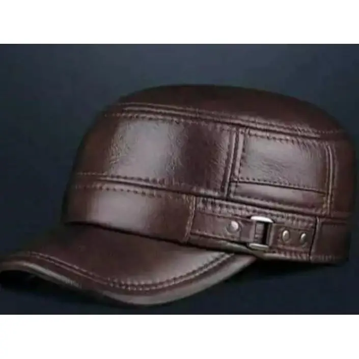 TOPI PRIA KULIT ASLI TOPI KOMANDO TERLARIS 2