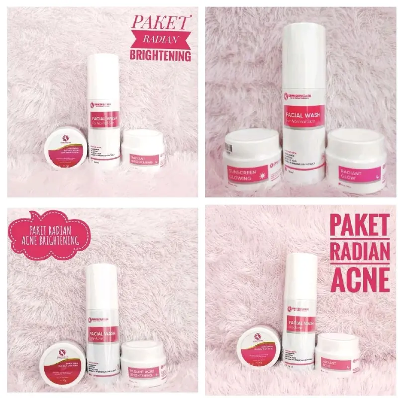 paket all reguler DRW skincare original 100% Perawatan Wajah Facial Muka Membersihkan Mencerahkan 5