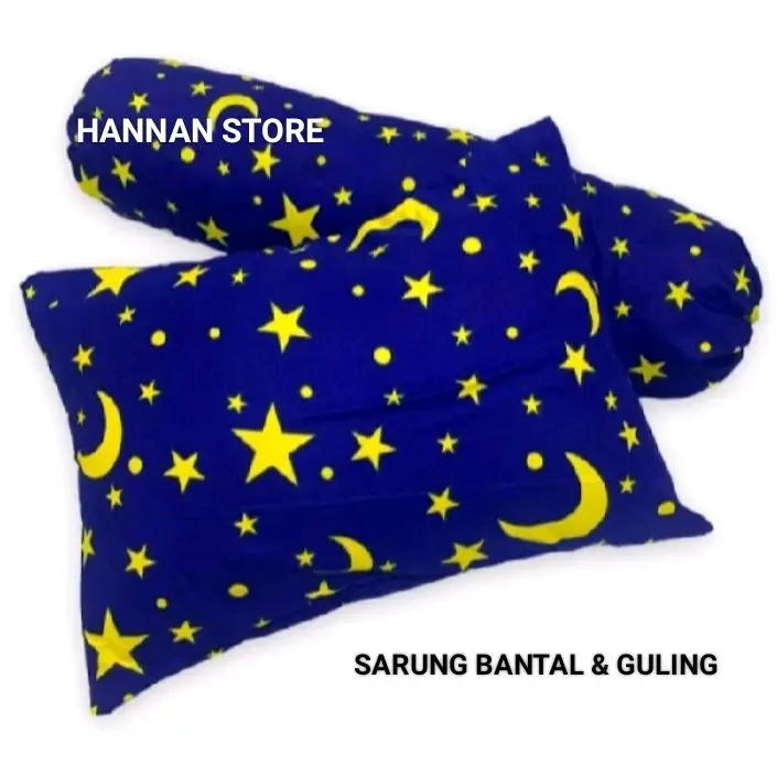 isi 6pcs Sarung Bantal Resleting & Sarung Guling Tali / Urung Bantal & Urung Guling bahan  Kain polymicro tidak pudar 6