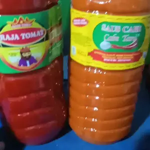 PAKET SAOS KOMPLIT ISI 2 BOTOL SAMBAL PEDAS 500 ML DAN SAOS TOMAT 500 ML BPOM HALAL [SL]