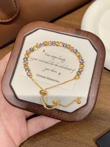 Gelang Tangan, SUNQ, Bergaya, Mampu Milik, Mewah, Gaya Minimalis, Rantai Manik women jewelry Bangles Barang Kemas Bracelets