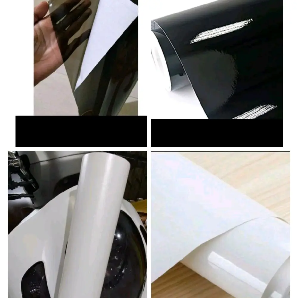 SKOTLET MOTOR HITAM DAN PUTIH, MOTOR SKOTLET DOF GLOSSY, TRANSPARAN LEBAR 45 CM
