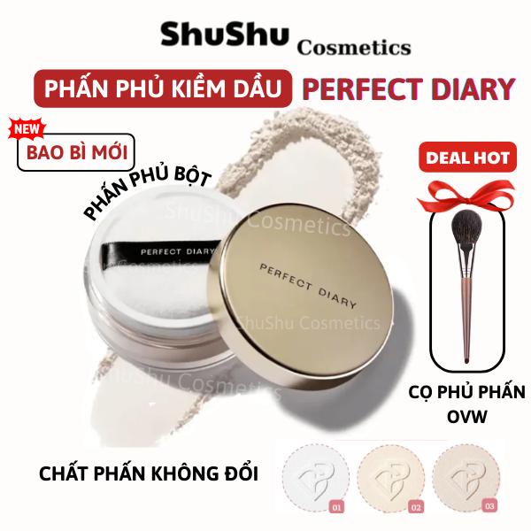 Độc Quyền KOC Phấn Phủ Kiềm Dầu Perfect Diary 7g Chống Thấm Nước Kiềm Dầu Lên Đến 12H Giữ Lớp Nền Luôn Mềm Mịn Mỹ Phẩm SHUSHU COSMETICS