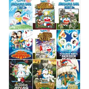 KOLEKSI LENGKAP KOMIK DORAEMON MOVIE, PETUALANGAN NOBITA, LITTLE STAR WARS, NEW DINOSAUR, SKY UTOPIA, IN THE SECRET GADGET MUSEUM