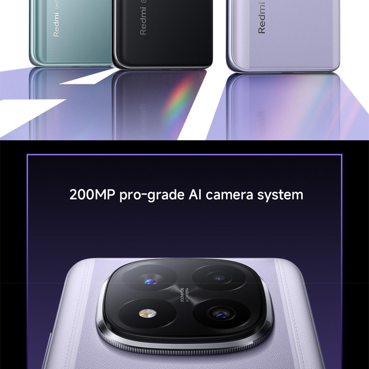 Xiaomi Redmi Note 14 Pro+ 5G | 200 MP OIS Pro grade AI Camera System | 120W HyperCharge with 5110mAh battery | IP68 | Corning Gorilla Glass Victus 2 [Official Store]