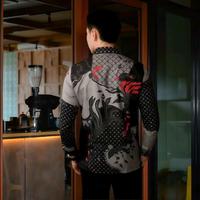 Promo Kemeja Katun Halus Solo SLIMFIT BRAWIJAYA ABU Ready Panjang dan ...