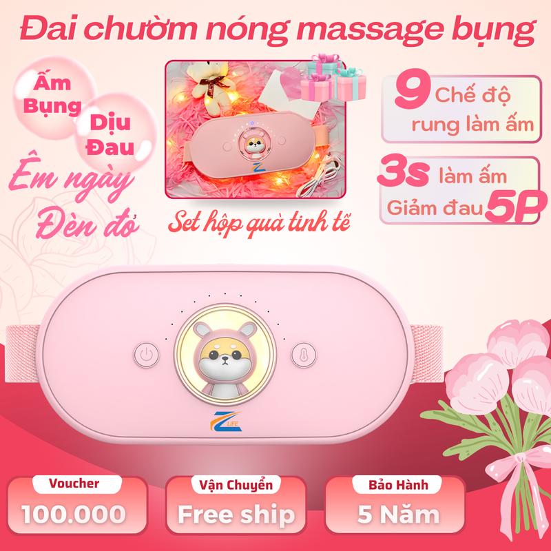  Quà Noel - Quà Tặng Giáng Sinh. Món Quà Tinh Tế Tặng Vợ Bạn Gái 14 2 8 3 20 10 Sinh Nhật.. Máy làm ấm bụng kinh - Đai đeo ấm bụng - 9 chế độ massage 9 cấp độ nhiệt may  massage máy  massage vùng kín dai massage bung 
