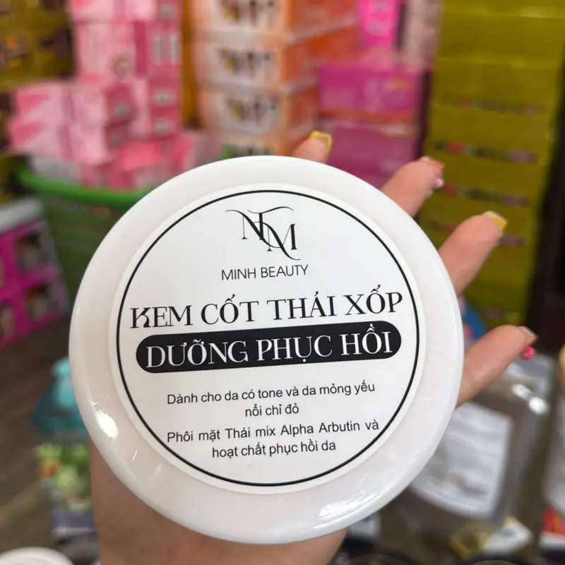 KEM CỐT THÁI XỐP DƯỠNG PHỤC HỒI-da mỏng yếu nổi chỉ đỏ