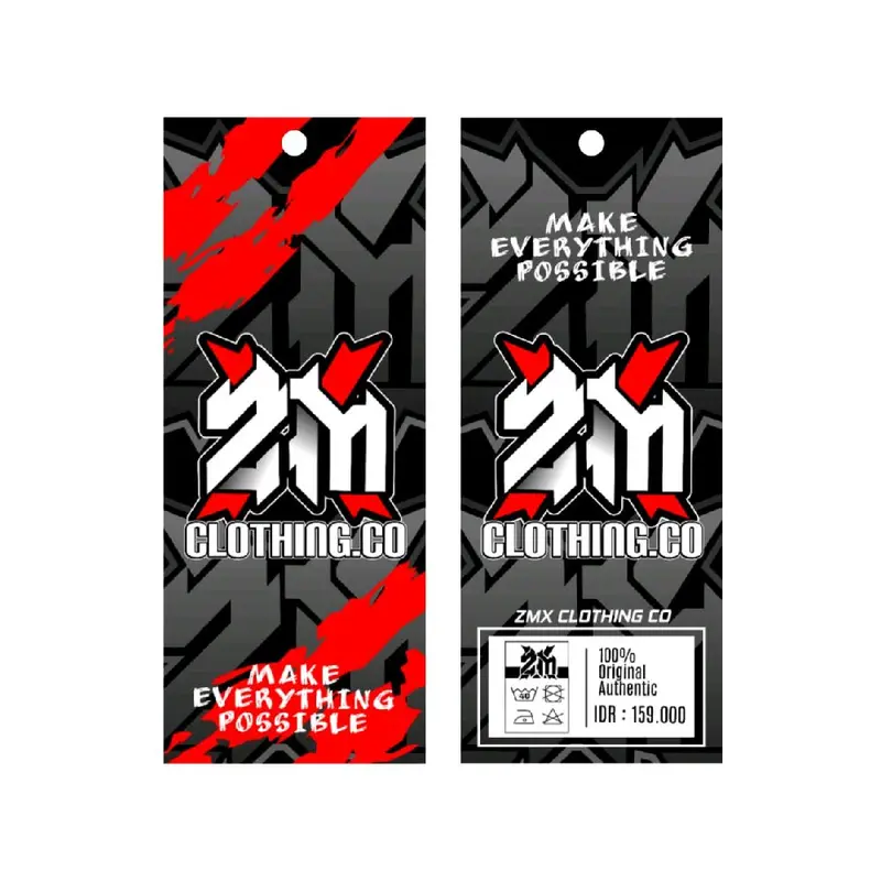 Kaos ZMX CLOTHING CO.Bahan Tebal Berkualitas Adem Serap Keringat Pria - Baju Combed Nyaman Katun Distro Standar Polos Hitam Sablon 2
