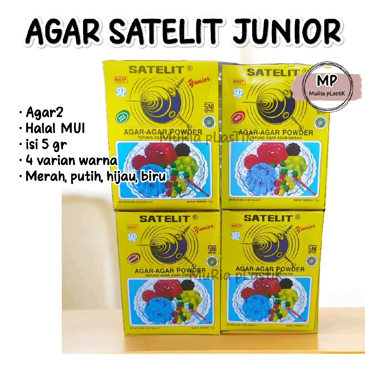 AGAR SATELIT JUNIOR iSi 12 pack isi 5 gram