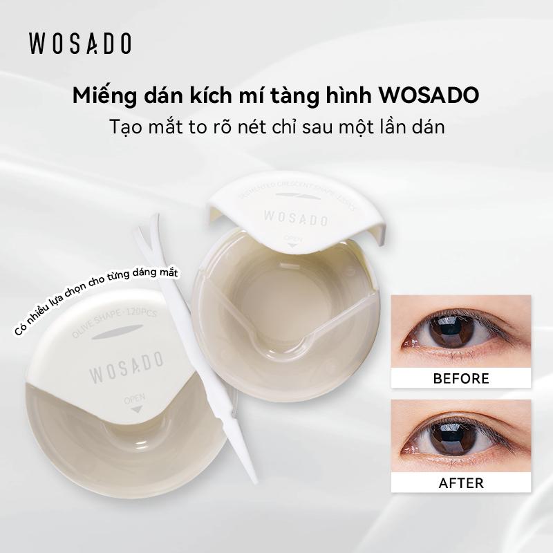  【WOSADO   Kích mí mỏng nhẹ dính chắc không lộ không cộm tạo nếp mí tự nhiên dễ dán thích hợp mí mỡ sụp mí mắt một mí mí lót 