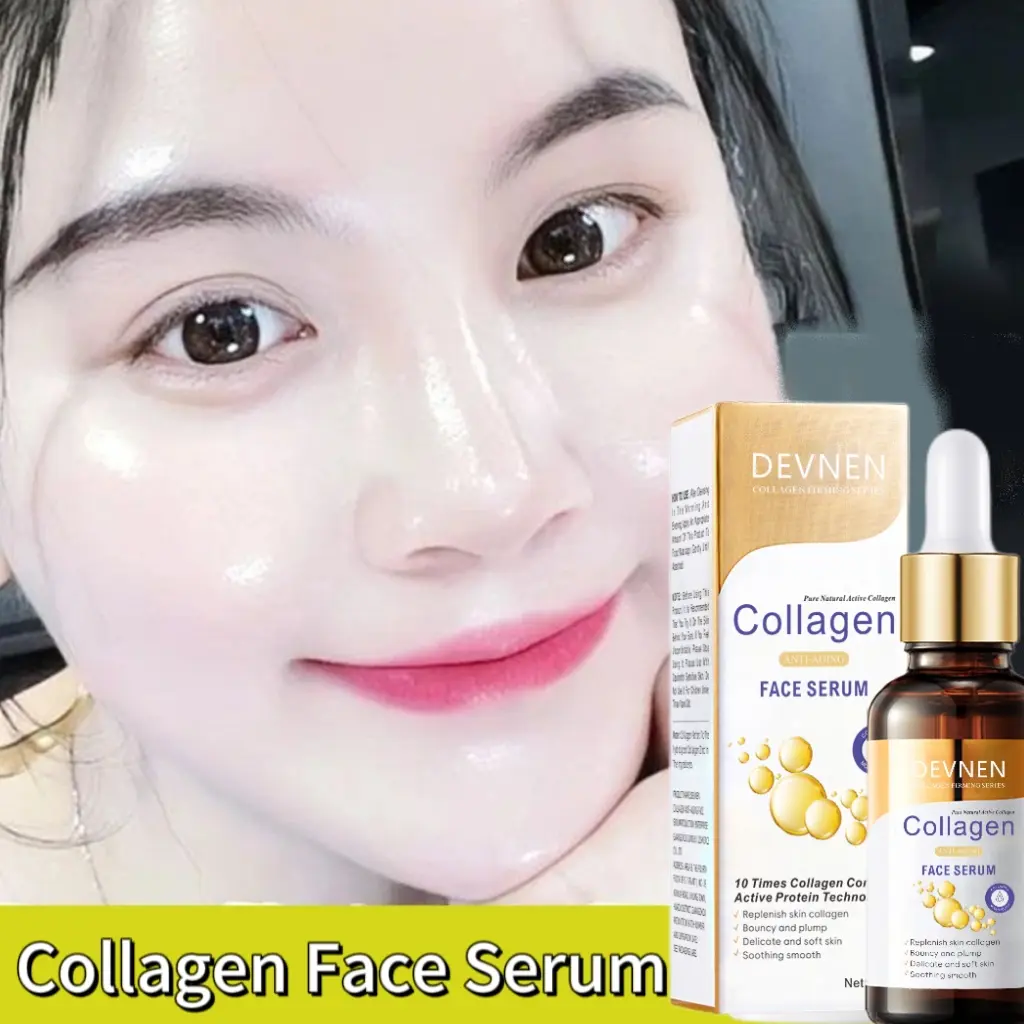 Collagen Serum Whitening Serum Glowing Wajah Serum Anti-Aging Whitening Intense Brightening Serum Niacinamide With Triplle Brightening Power 30ml Mencerahkan Hitam normal skin collagen Cairan Essence Hydrating Perawatan