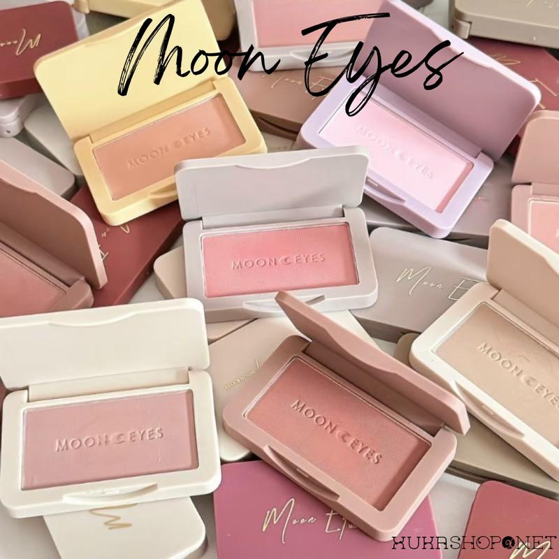 Phấn má Moon Eyes Romantic Collector Ins Blush Matte má hồng chất phấn mềm mịn trang điểm tự nhiên, lâu trôi 6.5g