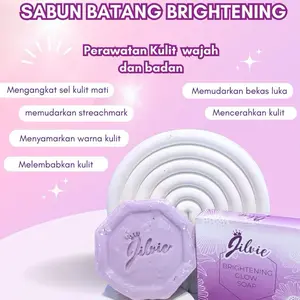 Jilvie Sabun Batang Brightening 2in1, Memutihkan dan Melembabkan Kulit - Mencerahkan, Memudarkan
