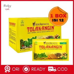 Sidomuncul Tolak Angin Cair Plus Madu 1 Box Isi 12 Sachet Untuk Meredakan Masuk Angin Dan Daya Tahan Tubuh
