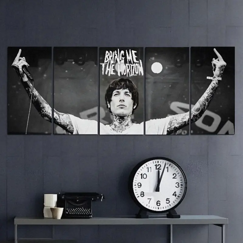 Hiasan dinding kamar Poster kayu band Bmth 1 set - Pajangan 0