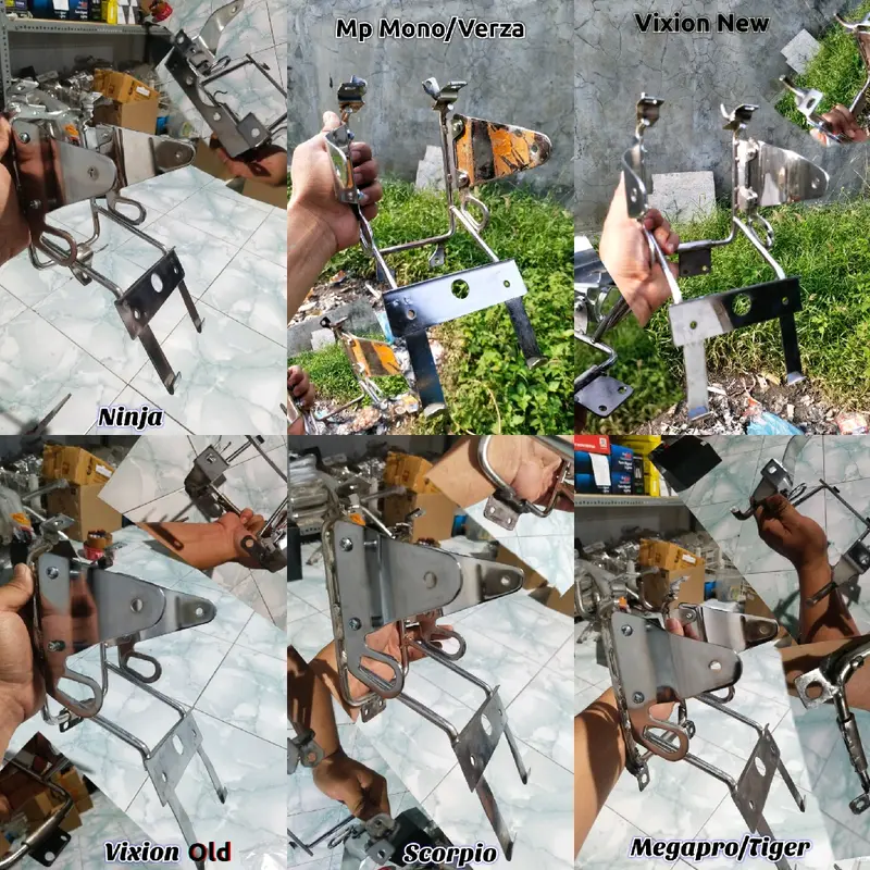 Braket lampu ninja dudukan lampu ninja pnp langsung pasang ke ninja R RR R Old R New S SS Kis Megapro Primus Megapro Hiu Tilas Tilam Tirev Megapeo Mono Megapeo New Verza Vixion Old Vixion New Scorpio Cbrold ScorpioSS MegaproSS VixionS Motor 0