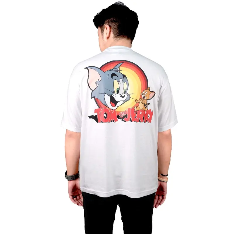 KAOS KARTUN TOM AND JERRY SERIES OVERSIZE KATUN COMBED 20S 2