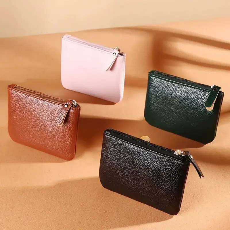 Dompet Koin Wanita Dompet Uang dan Kunci Wanita Kartu Kulit 5