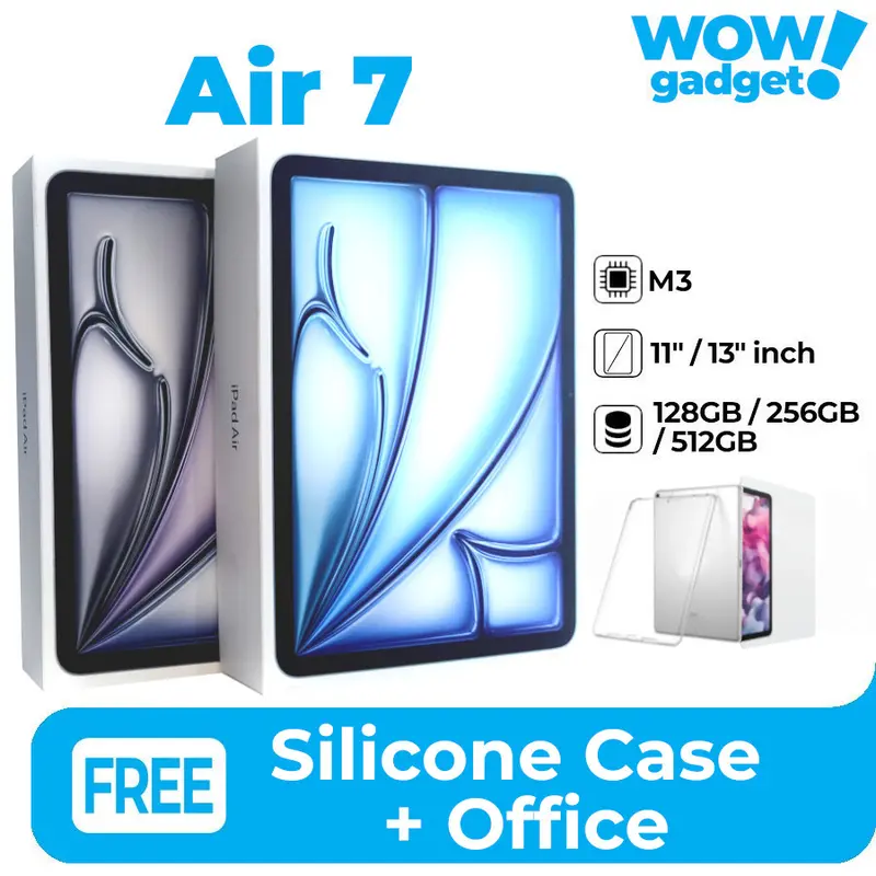 [Live] Apple iPad Air 7 M3 2025 11-inch Wifi Only Brand New in Box Garansi Internasional Original