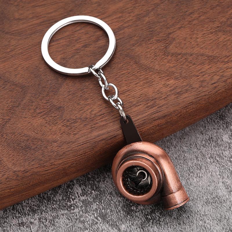 Móc Chìa Khóa Xe Hơi Sáng Tạo, Thời Trang Mới, Mặt Dây Chuyền Kim Loại Turbo, Bán Buôn Móc Khoá Móc Chìa Khoá Women Nhung 4