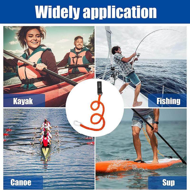 Product Introduction of Kayak Paddle Leash Fix Anti-lost Wear-resistant Kayak S Paddle Adjustable Lanyard Holder D8Y9 34