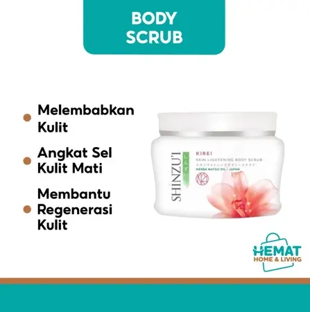 SHINZUI Skin Lightening Body Scrub 110gr Lulur Whitening