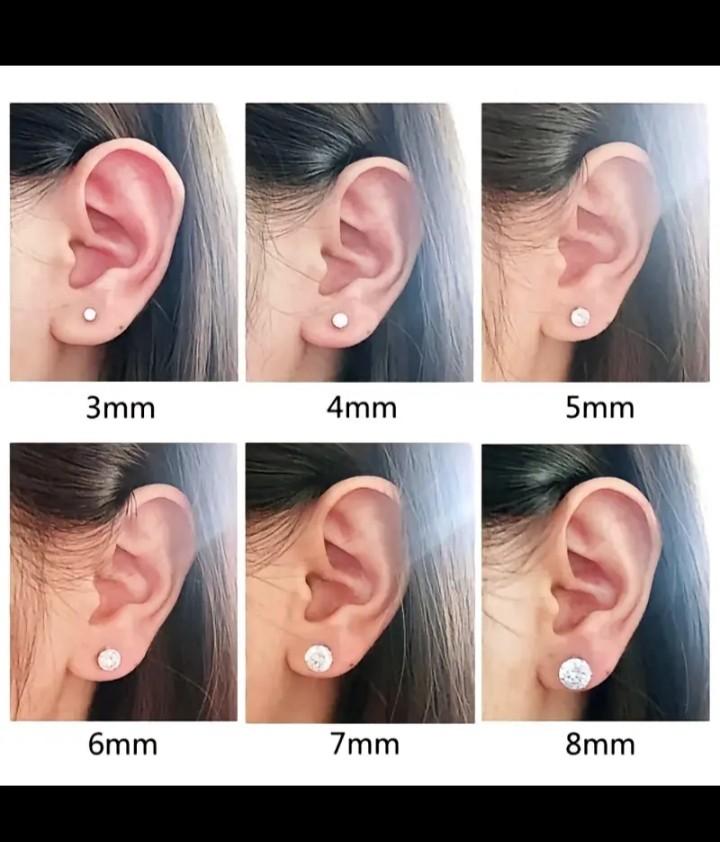 Product Introduction of (1Pasang ) Anting Titanium Permata Pria Dan Wanita Anti Karat //Anting stud//Tindik Permata 2