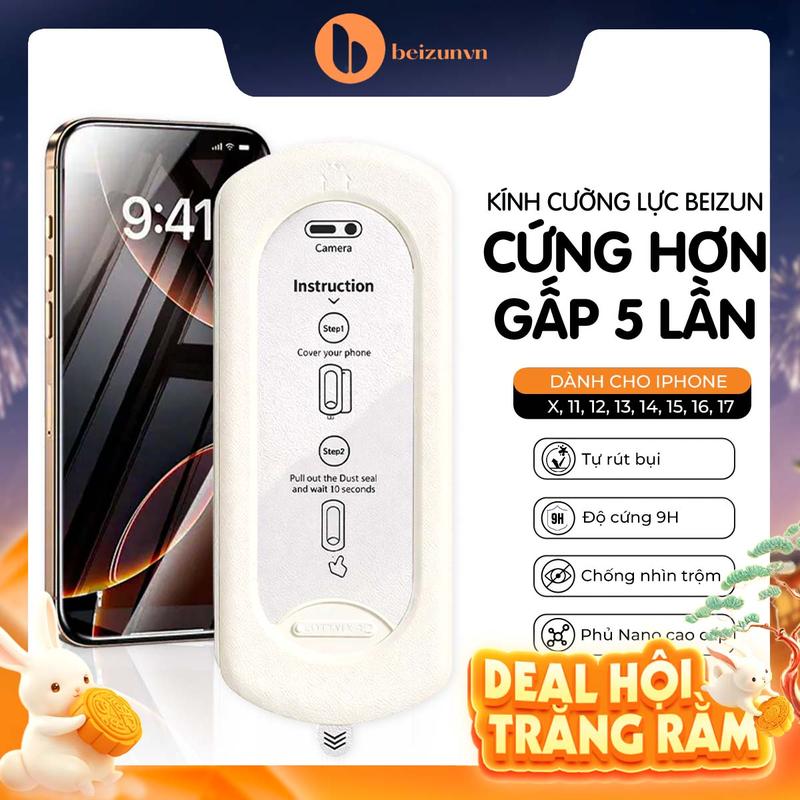 Kính Cường Lực Siêu Mỏng Trong Suốt/Chống Nhìn Trộm | Tự Động Lấy Bụi | Chống…