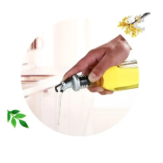 Botol Kaca Tempat Bumbu Botol Minyak Goreng Kaca Stainless Steel Tempat Kecap Syrup Olive Oil 6