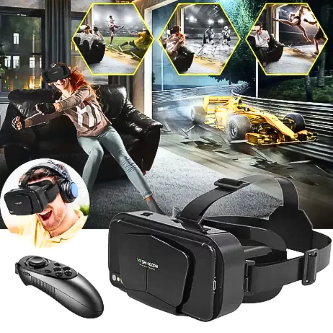 Shinecon kacamata VR Box 3d Untuk semua hp IMAX Giant Screen Virtual Reality Glasses - G10