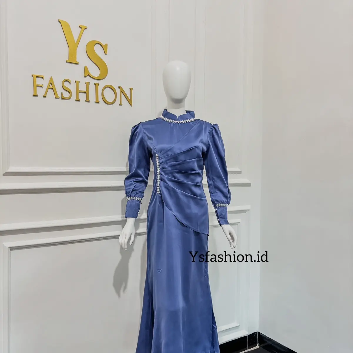 TERBARU KANAY DRESS satin wanita dress kondangan mewah / slim fit dres wanita kondangan