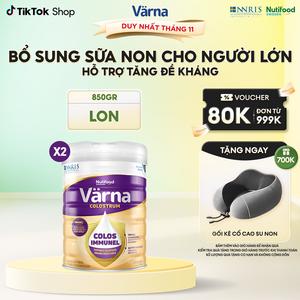 Combo 2 Lon Sữa Bột Varna Colostrum (850gr X 2) - Bổ Sung Sữa Non Tăng Đề Kháng Cho Người Lớn