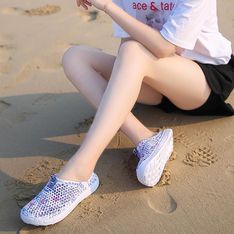 Product Introduction of 2023 New Hot Sale Casual Shoes Women Wedge Beach Shoes Summer Sandals Non-slip Round Toe Sandals Holiday Slippers Walking Shoes Footwear Girl Knee Comfort 46