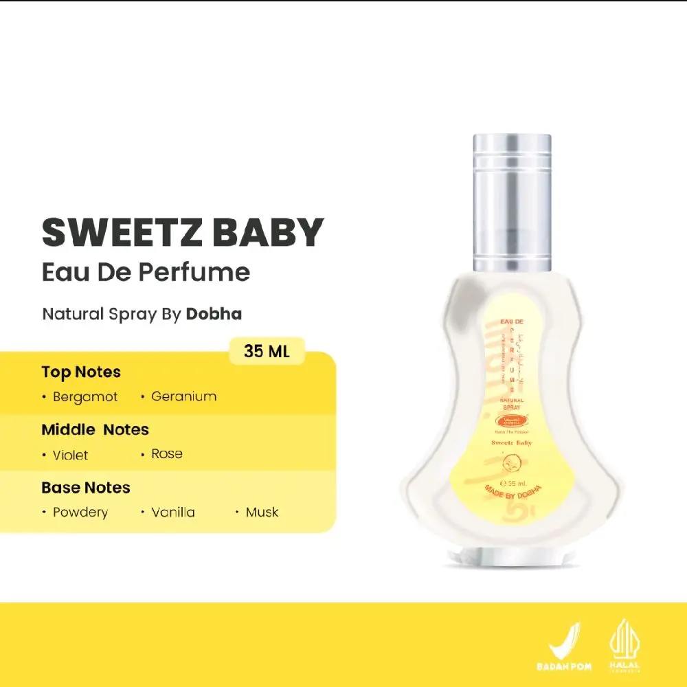 parfum spray 35ml wangi SWEET BABY original by Dobha