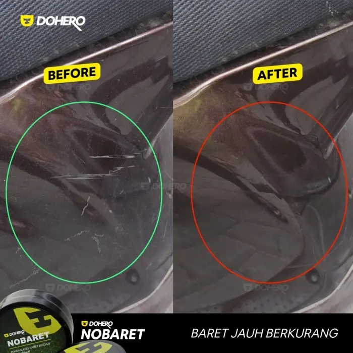 Terbaru Dohero Nobaret 100gr - 50gr - Compound Penghilang Baret Body Motor Mobil Helm 7