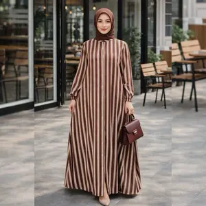 FATHIA DRESS By ZIYA ~ Gamis Cotton Rayon Premium Diamond Kancing Manset Muslim Nyaman