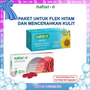 NATUR E Soft Capsule Advanced 32s & White 32s | Bundle | Bundling | Paket Bundling
