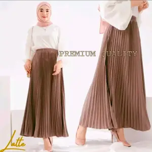 Rok Plisket premium TEBAL Panjang Modis Wanita dewasa remaja - Model Mayung Plisket - Tersedia Beragam Pilihan Warna Cantik Muslim